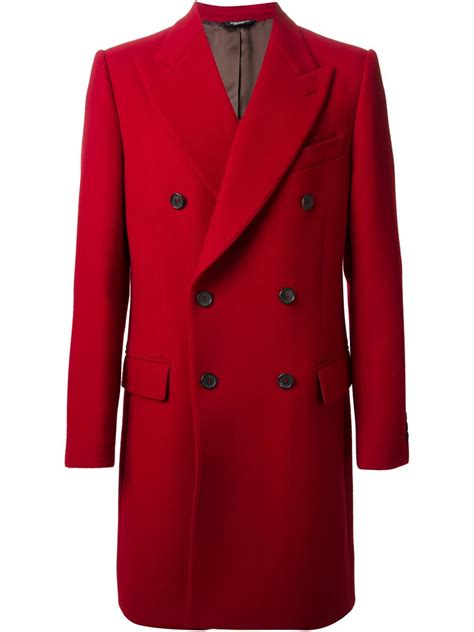 dolce gabbana red coat|dolce and gabbana men set.